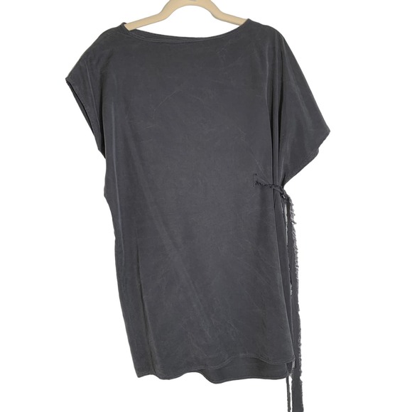 Natalie Busby Dark Gray Tencel Short Sleeve Shift Dress Sz S - Picture 1 of 3